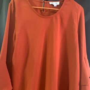 She + Sky Terracotta Blouse